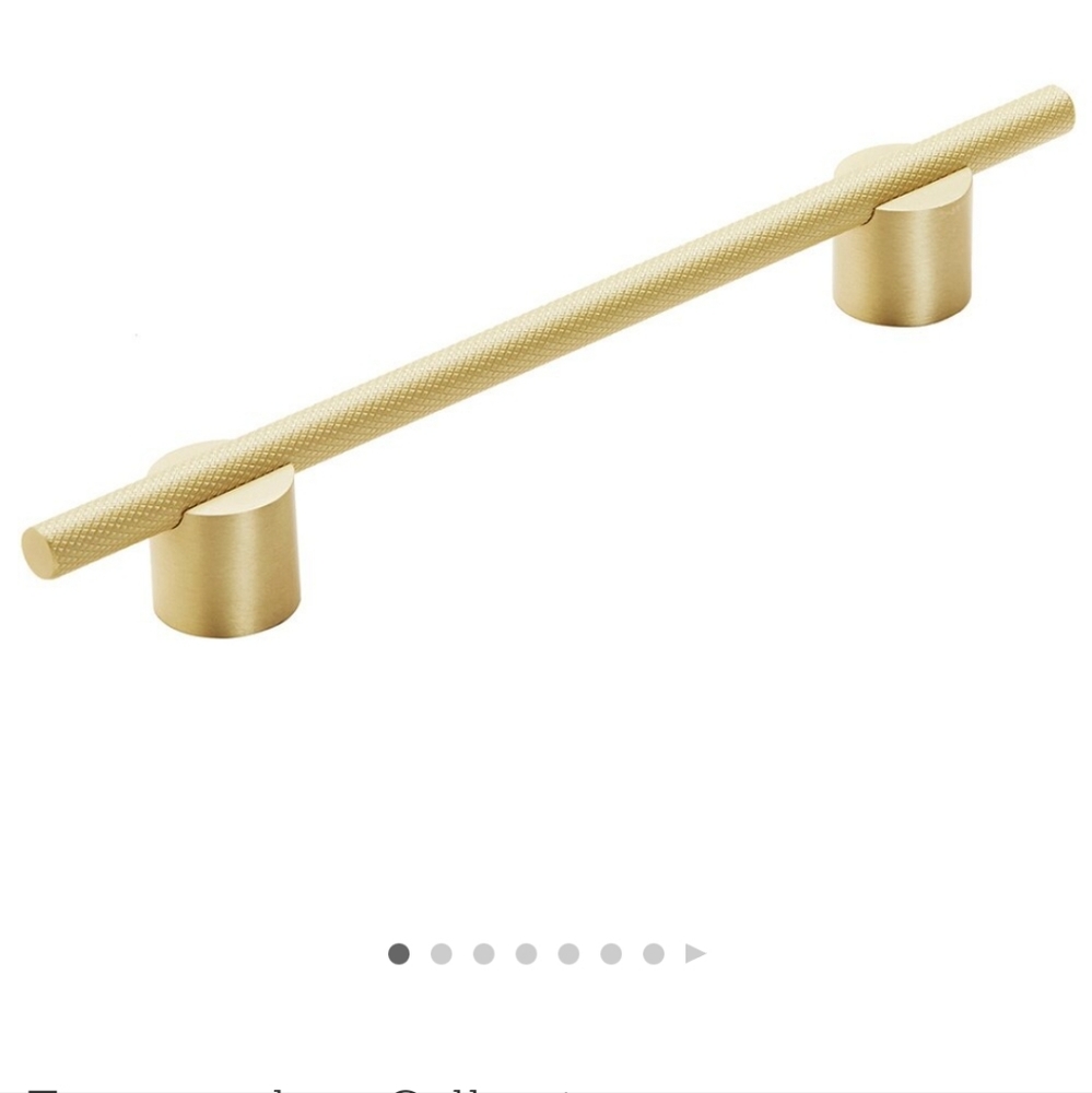 NEW 6 1/4" (160mm) Centers Pull in Matte Gold by Amerock (Set of 4)